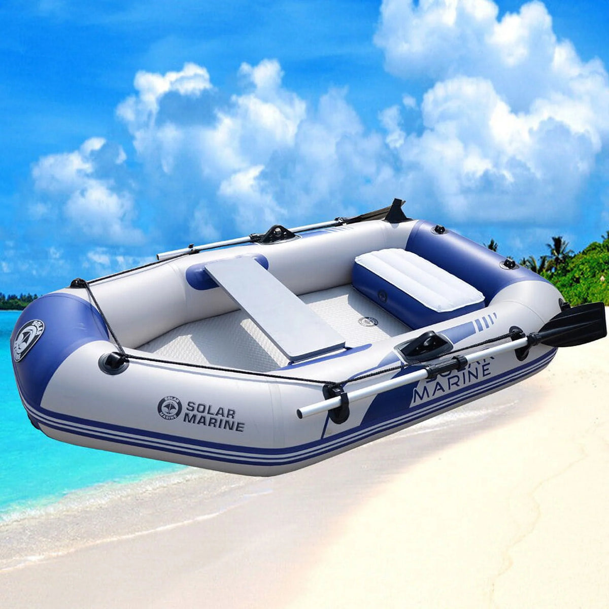 1 Person Inflatable Rowing Boat Kayak Canoe Raft Dinghy P3306