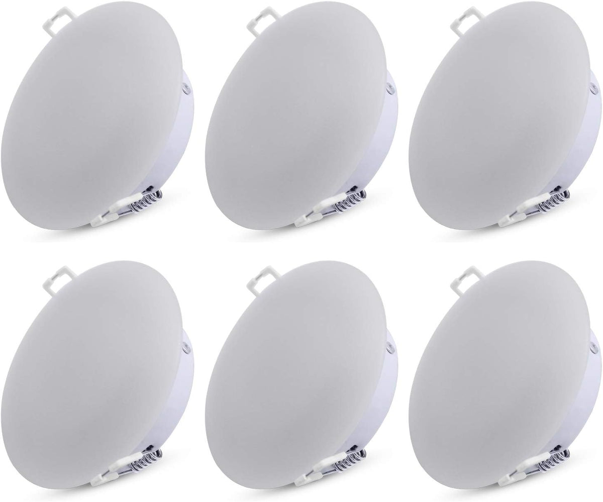 4.5Inch LED RV Puck Light Full Aluminum Recessed Mount Down Light 12V Pack of 6 O533