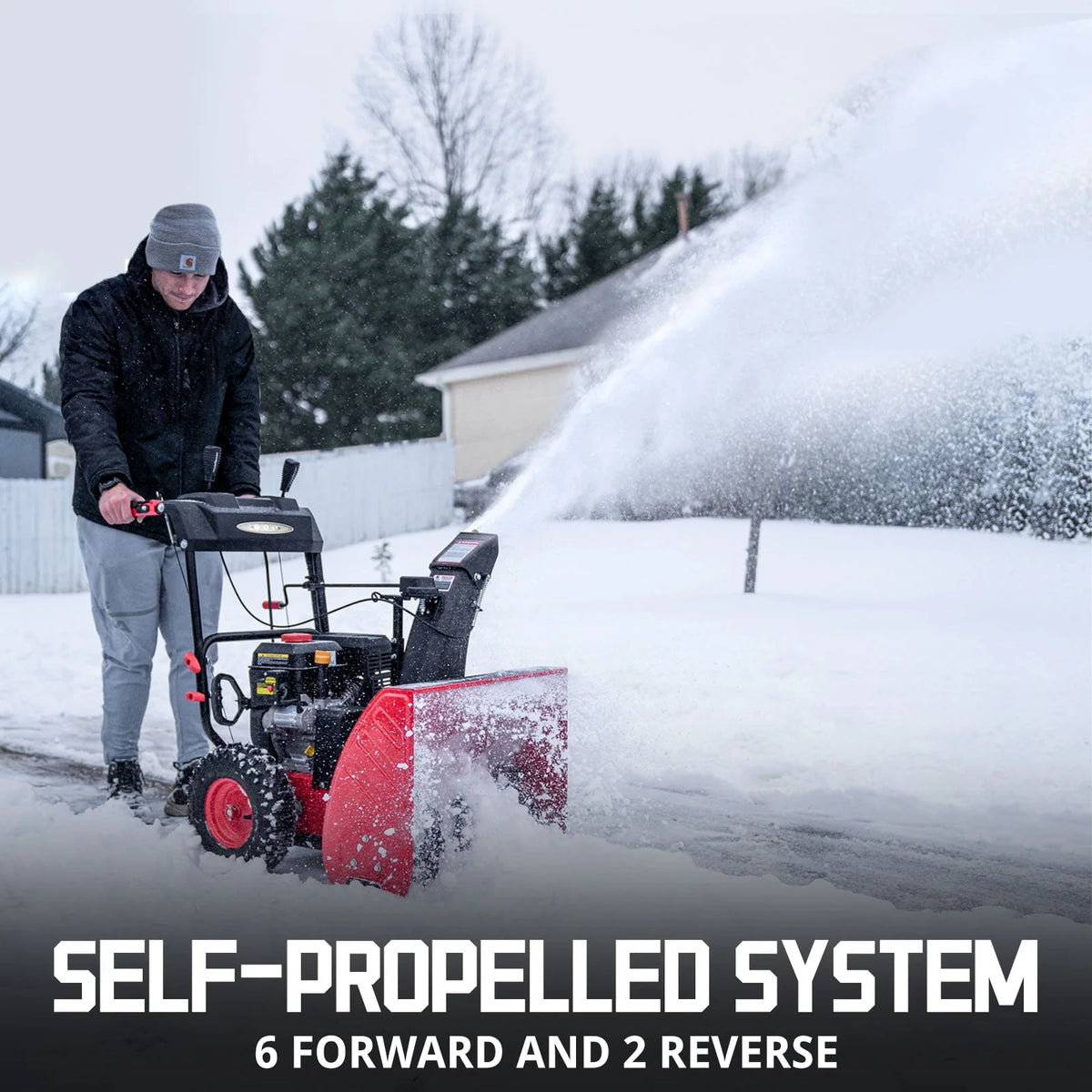 24 in. Two-Stage 212CC Self-Propelled Gas Snow Blower X886380