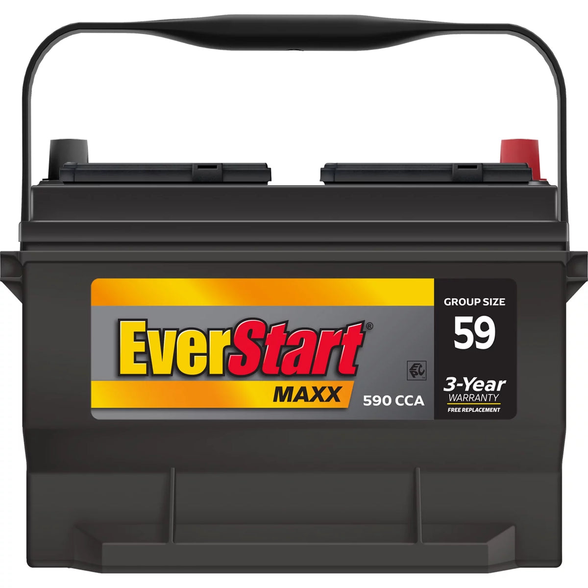 Lead Acid Automotive Battery Group Size 59 12 Volt 590 CCA G8086