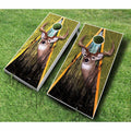 Pink Black Cornhole Set Z2521