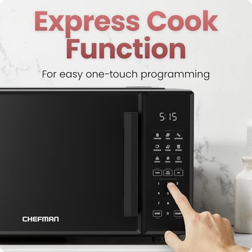1.1 Cu. Ft. 1000 Watts Black Countertop Microwave Oven R394