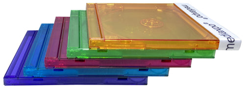 1000 Standard Assorted Clear CD Jewel Case Q3203