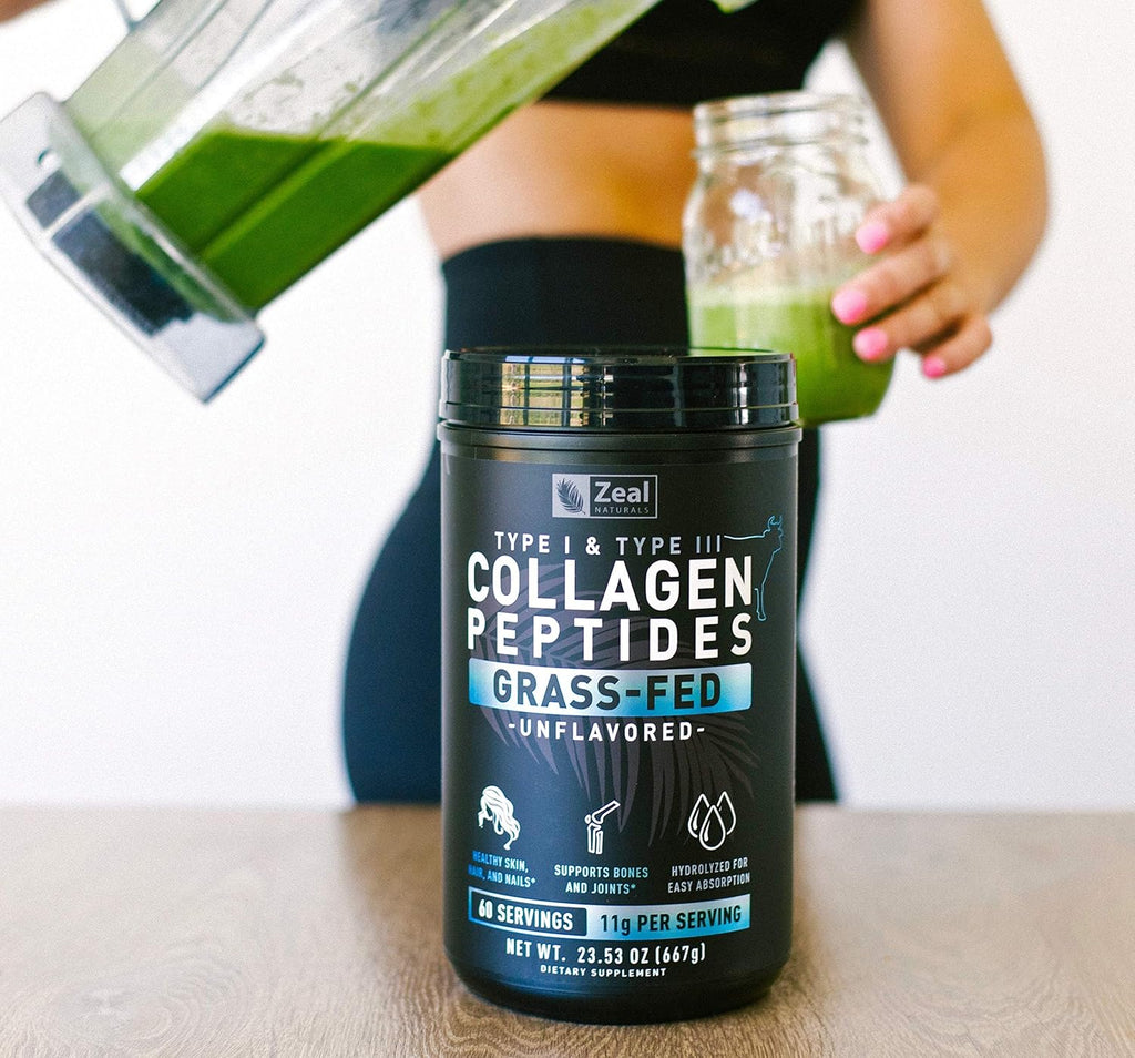 Collagen Peptides Powder (11g | 60 Servings) Grass Fed Bovine Collagen Powder Hydrolyzed J7594