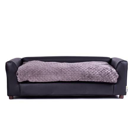 Fluffy Pet Bed Charcoal Large D218