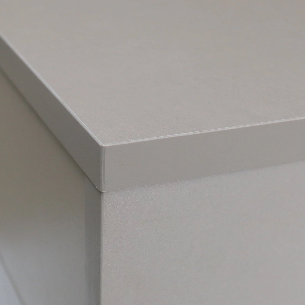 5 Drawer White Gray Rolling Filing Cabinet V7686