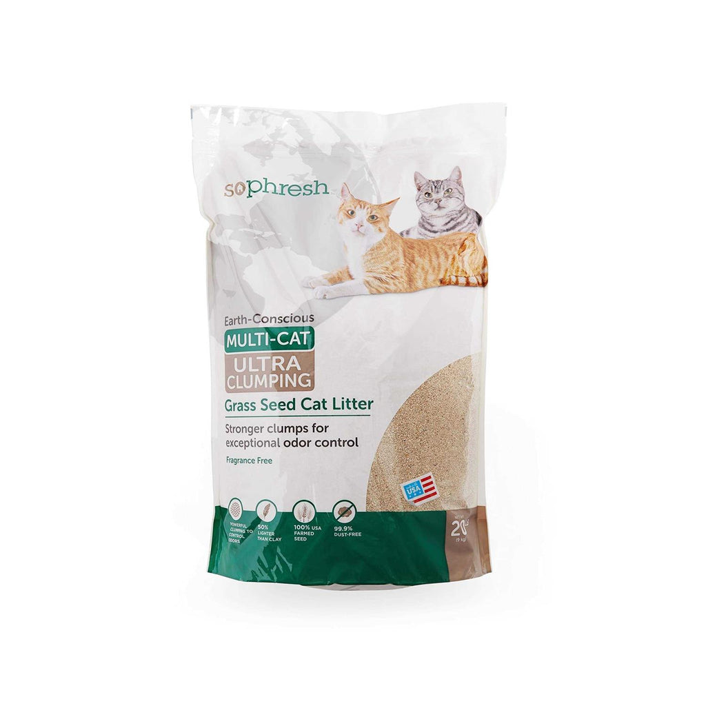 Unscented Clumping Grass Seed Cat Litter Z1857