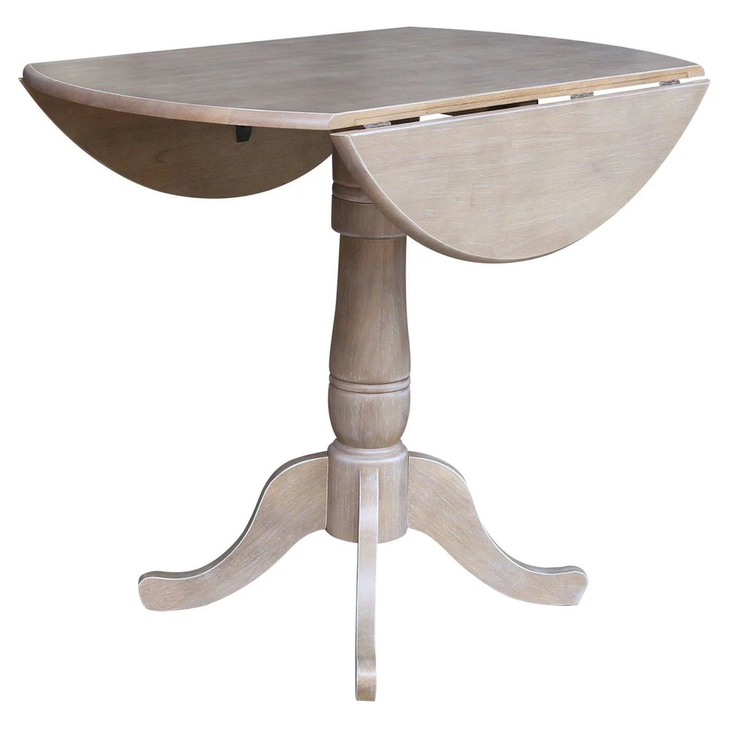 42" Round Dual Drop Leaf Pedestal Table L78989
