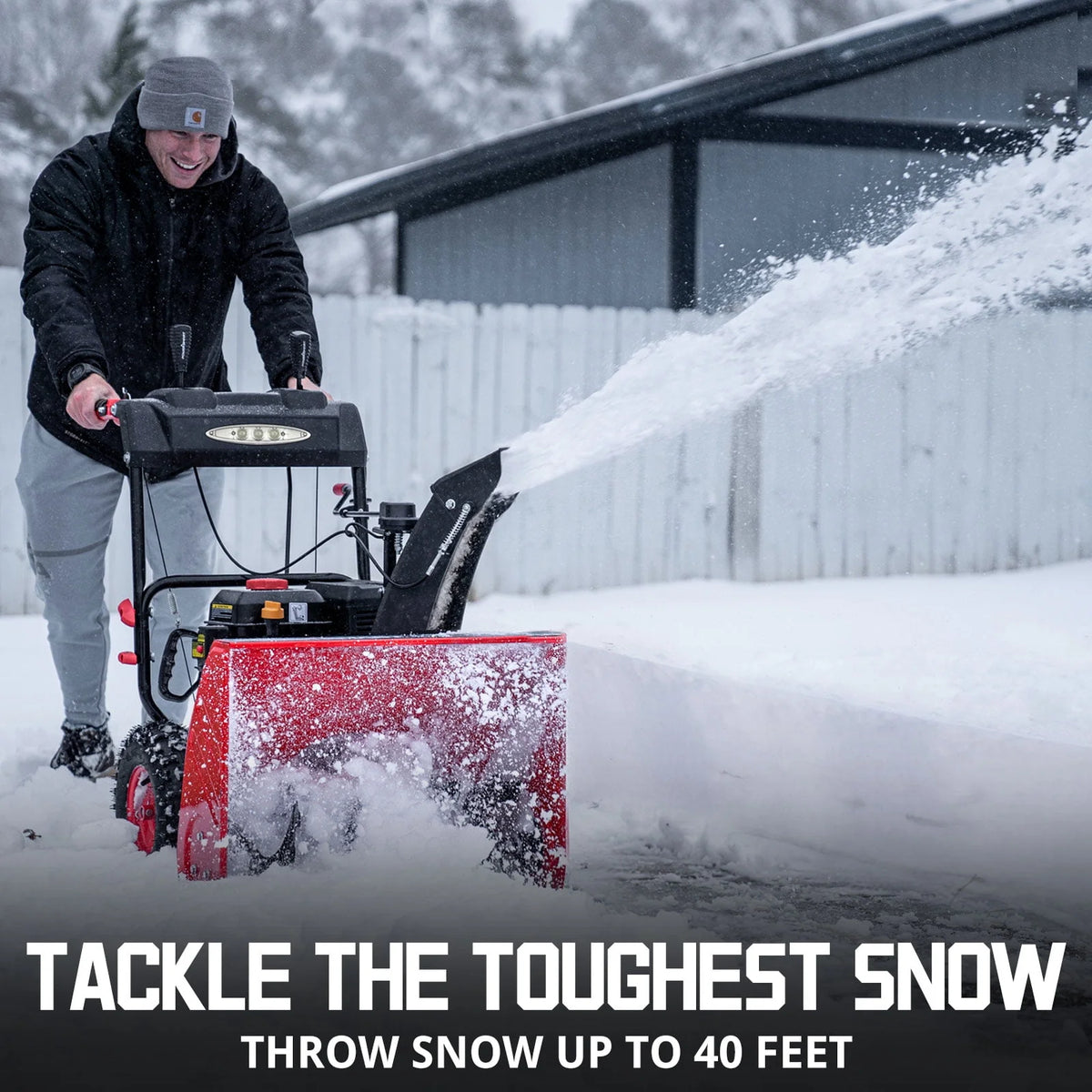 24 in. Two-Stage 212CC Self-Propelled Gas Snow Blower X886380