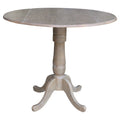42" Round Dual Drop Leaf Pedestal Table L78989