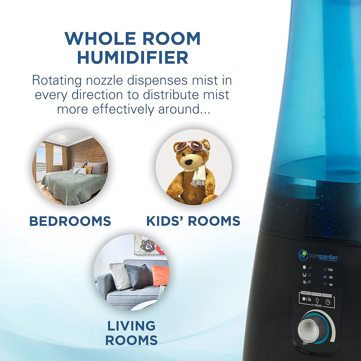 2-Gallon Warm & Cool Mist Humidifier with UV-C V217