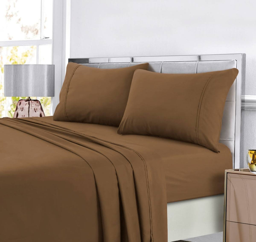 Dark Brown Super Soft Solid Sheet Set K8703