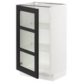 White Glass Door Base Cabinet C174187