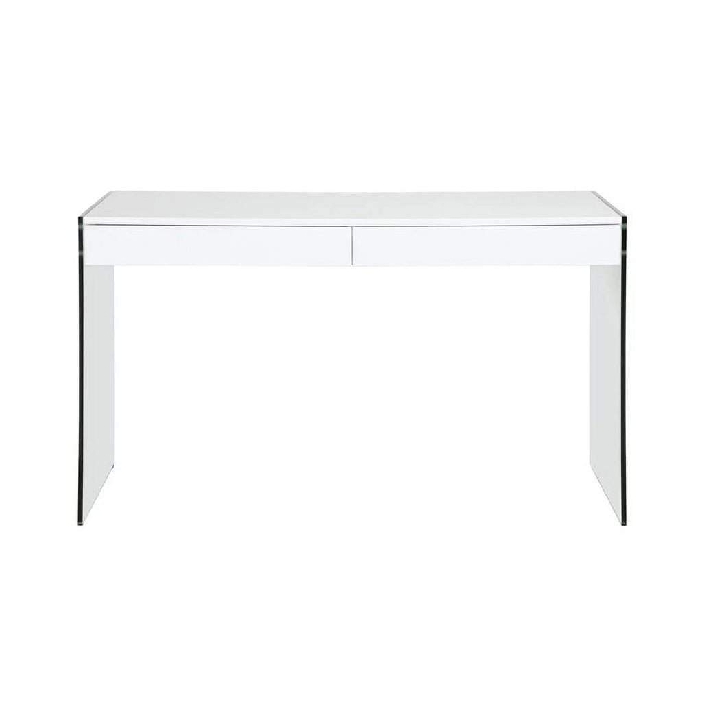 51.2" Wood and Glass Desk S656