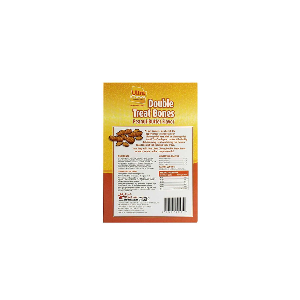 Chewy Double Treat Bones Dog Treats A419