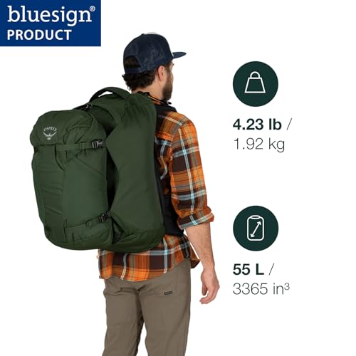 Black 55L Travel Backpack Q862267