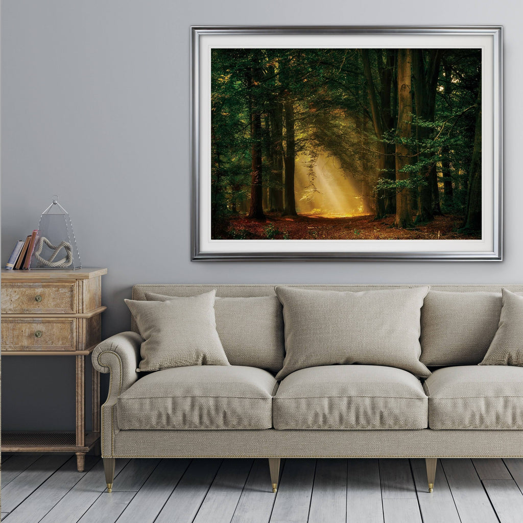Oversized Framed Print Gold G2449