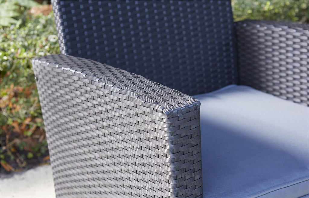 4 Piece Conversation Set with Gray Cushions C75510