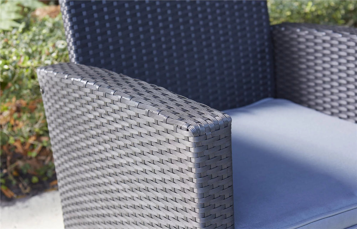 4 Piece Conversation Set with Gray Cushions C75510