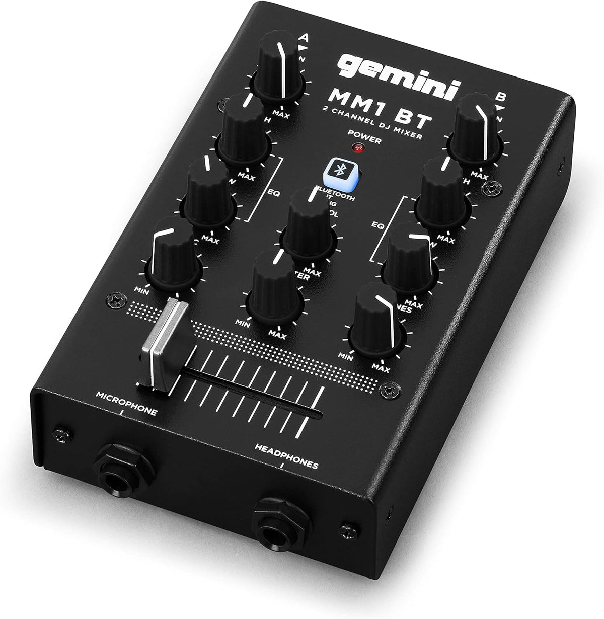 2-Channel DJ Podcast Mixer with Cross-Fader U64250