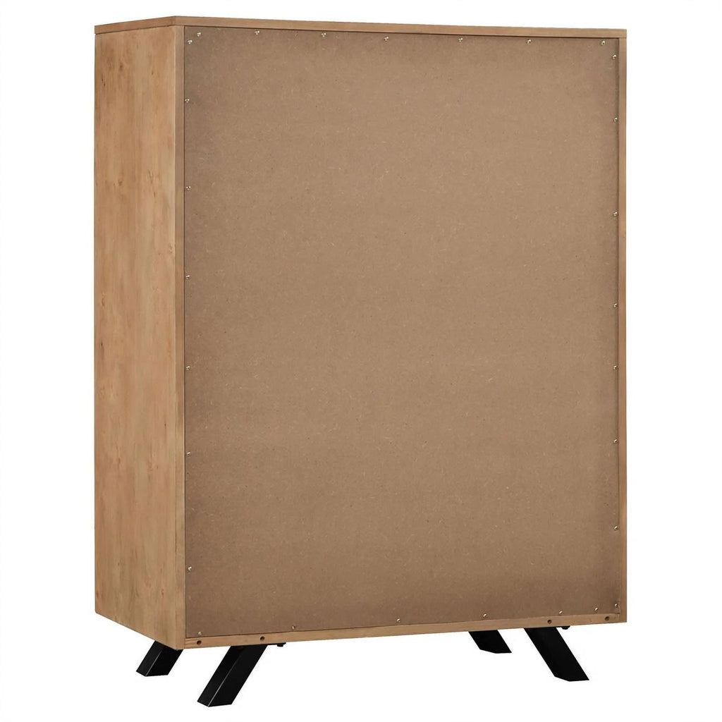 Light Honey Brown 5-drawer Rectangular Chest A888916