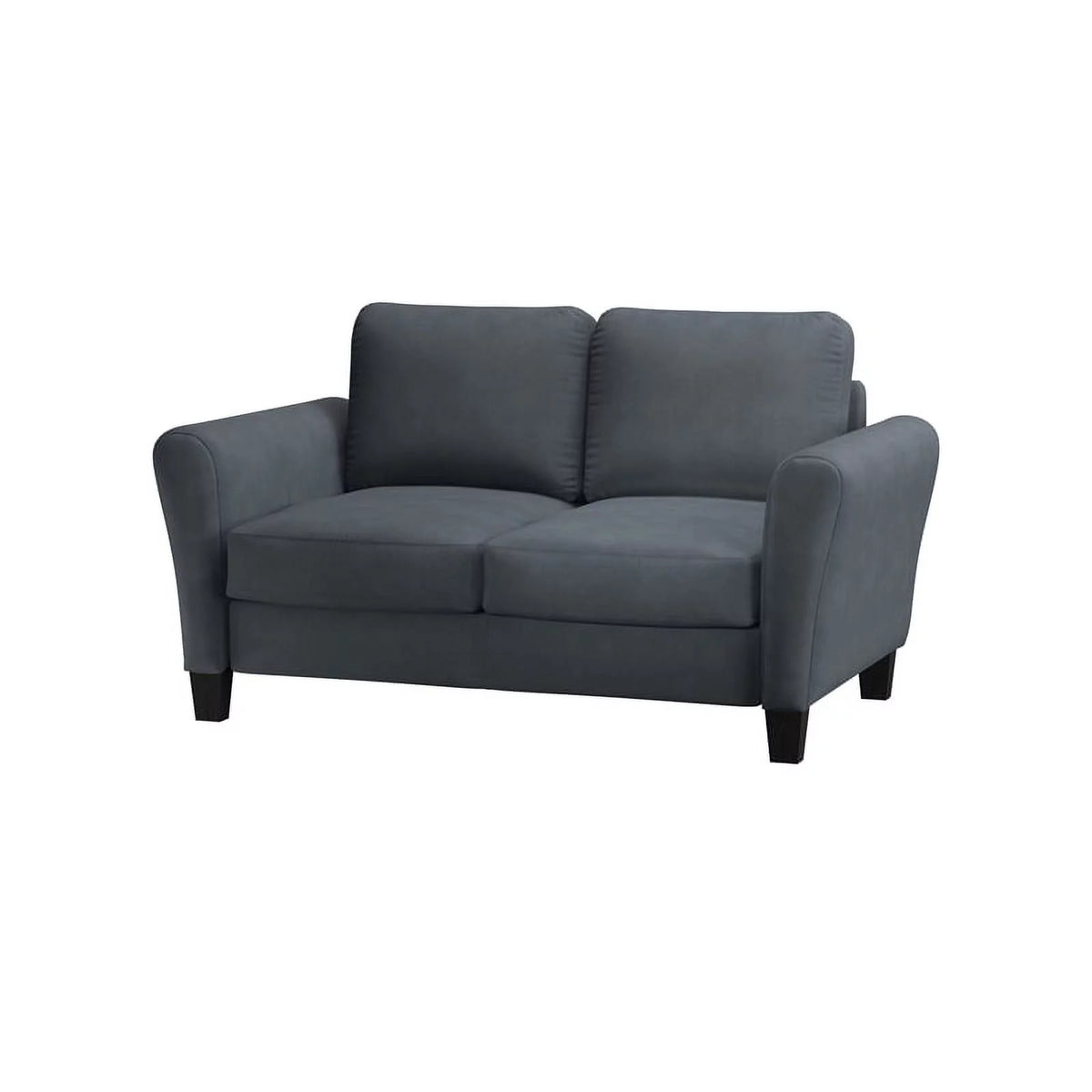 Dark Gray Upholstery Loveseat and Sofa R71988