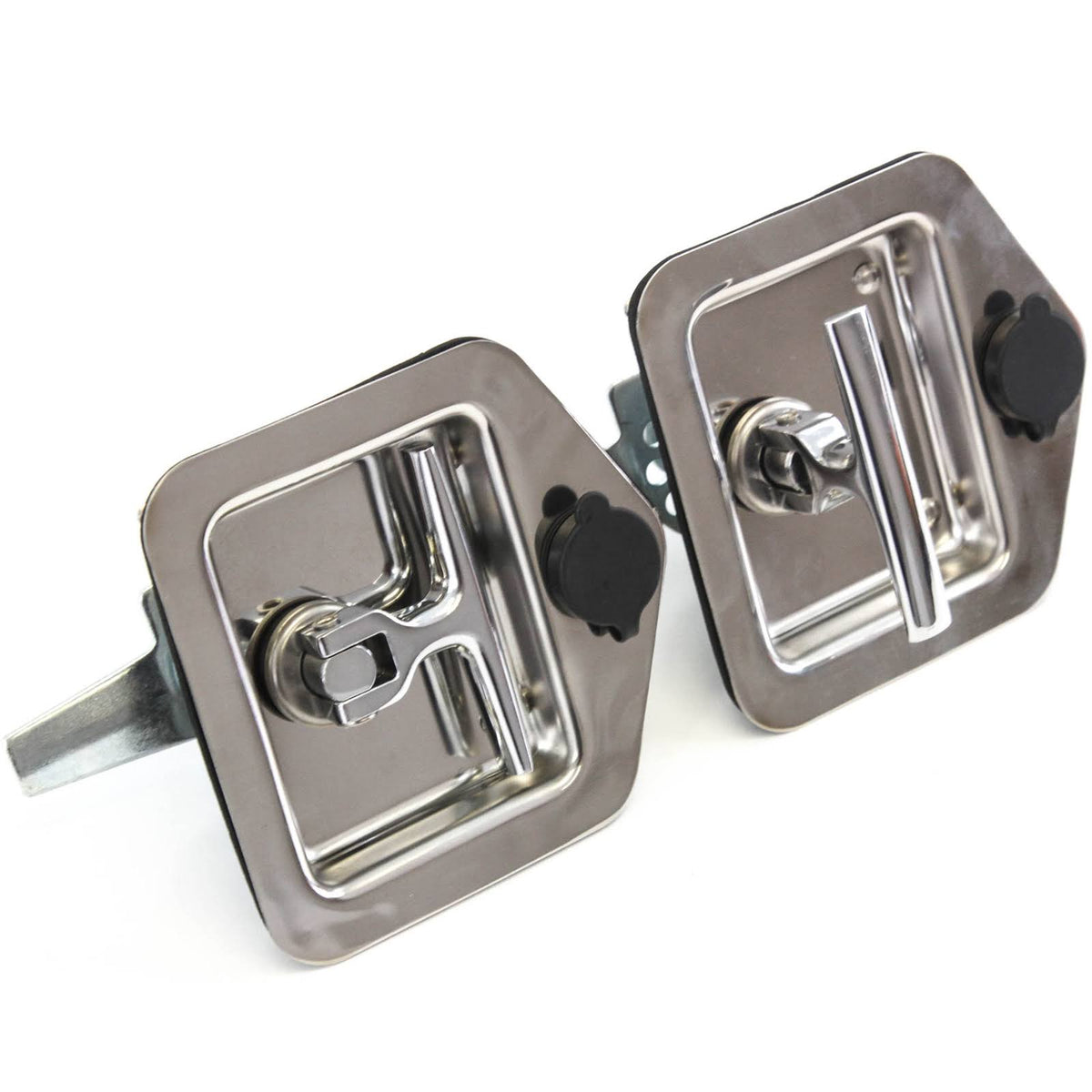 2 Folding T Handle Single Point Latch Blind Studs Cylinder Gasket Keys Camper RV Z484831