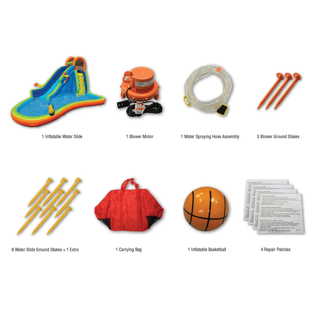Inflatable Outdoor Backyard Water Slide Splash Toy G282