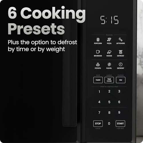 1.1 Cu. Ft. 1000 Watts Black Countertop Microwave Oven R394