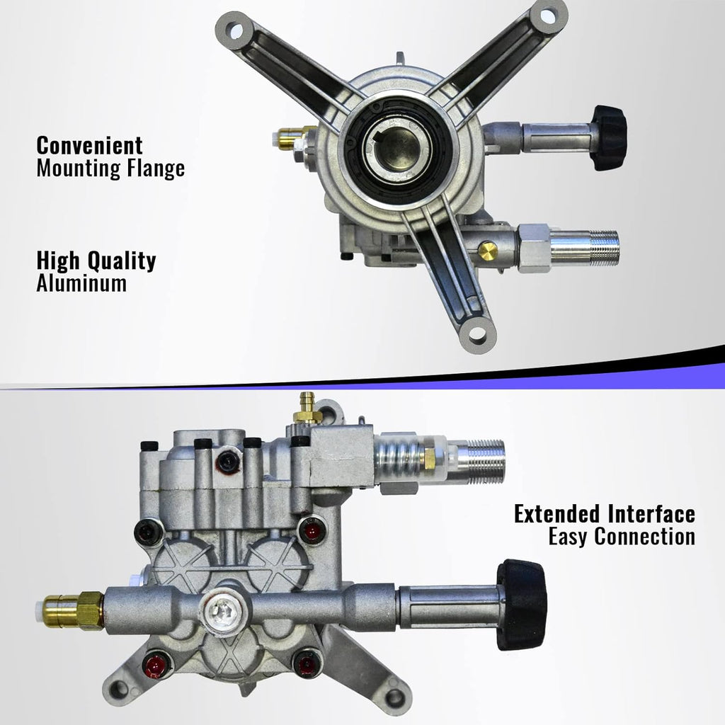 3200 PSI Vertical Pressure Washer Pump 7/8 Shaft 2.4 GPM H7836