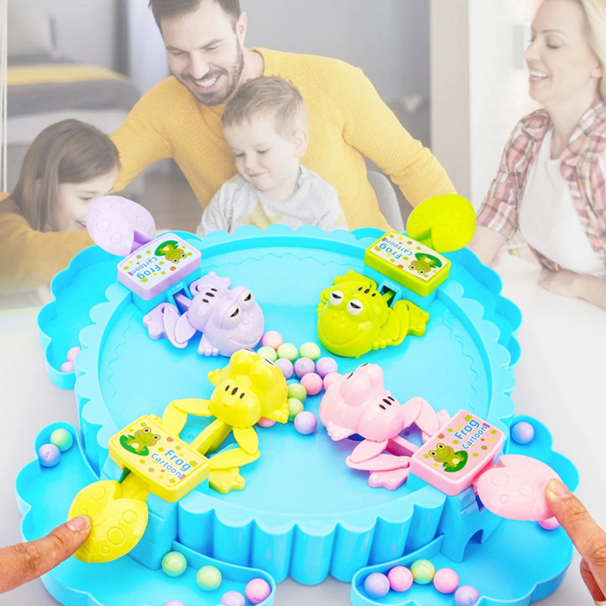 Hungry Frogs Eating Beans Kids Board Strategy Games Toy W182