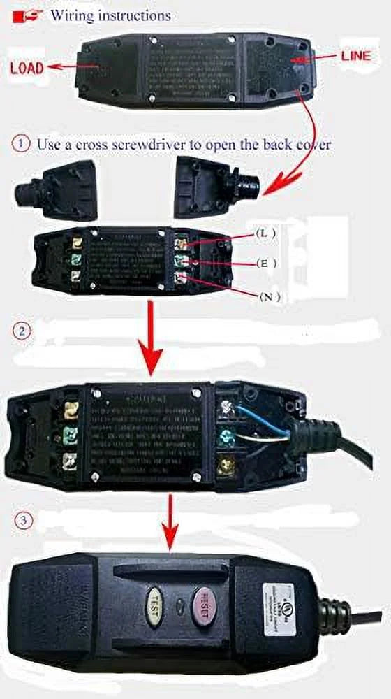 In-Line GFCI Manual-Reset 20AMP 120VAC K298362