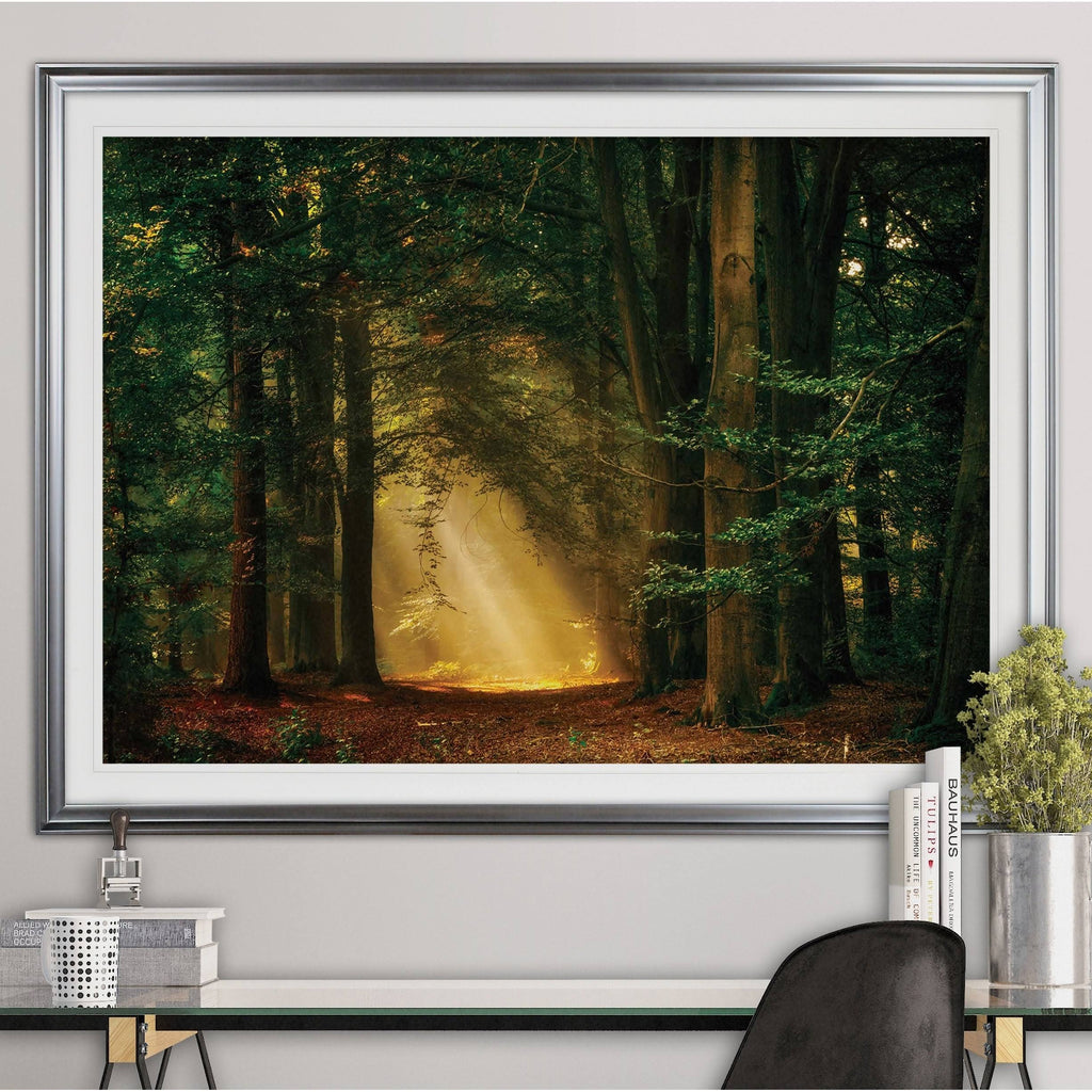 Oversized Framed Print Gold G2449