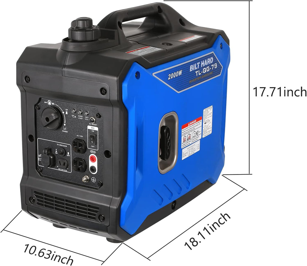 Portable Inverter Generator 2000 Watt Gas Powered M700548