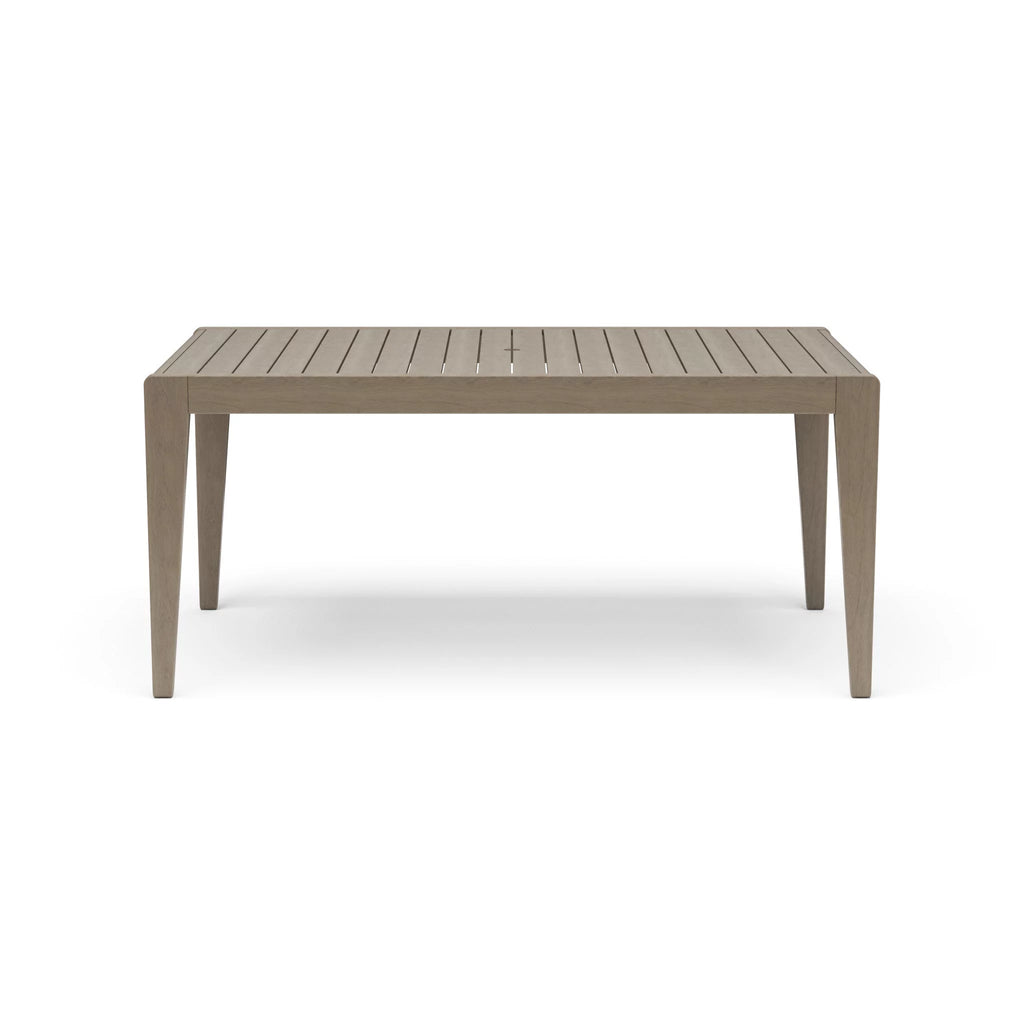 Gray Wood Outdoor Dining Table Y6206