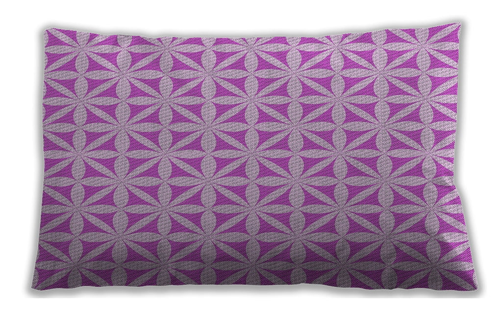 Indoor Rectangular Patterned Lumbar Throw Pillow, 13 inch by 19 inch Q838