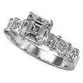 1.61 CT Asscher Cut Diamond Gold Engagement Ring L71835
