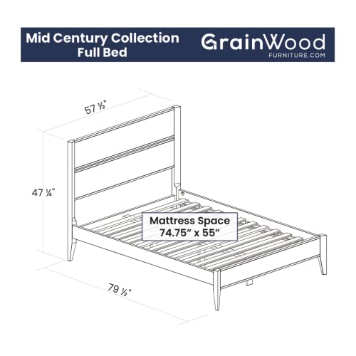 Queen Size Solid Wood Platform Bed K237890