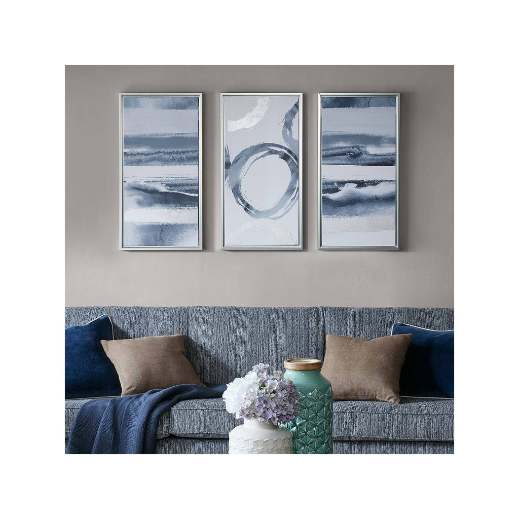 Grey Printed Frame Canvas 3 Piece Set M8833