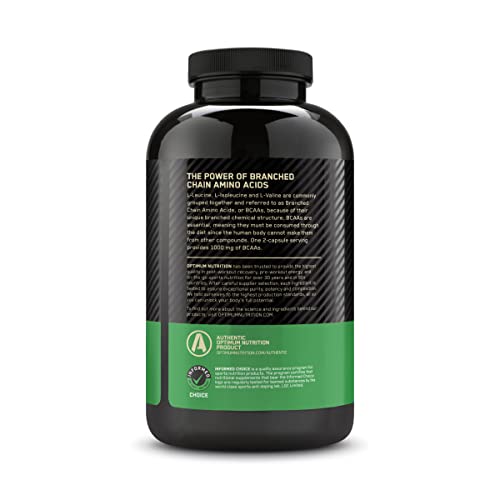 1000mg BCAA Amino Acids Capsules, 200 Count G448