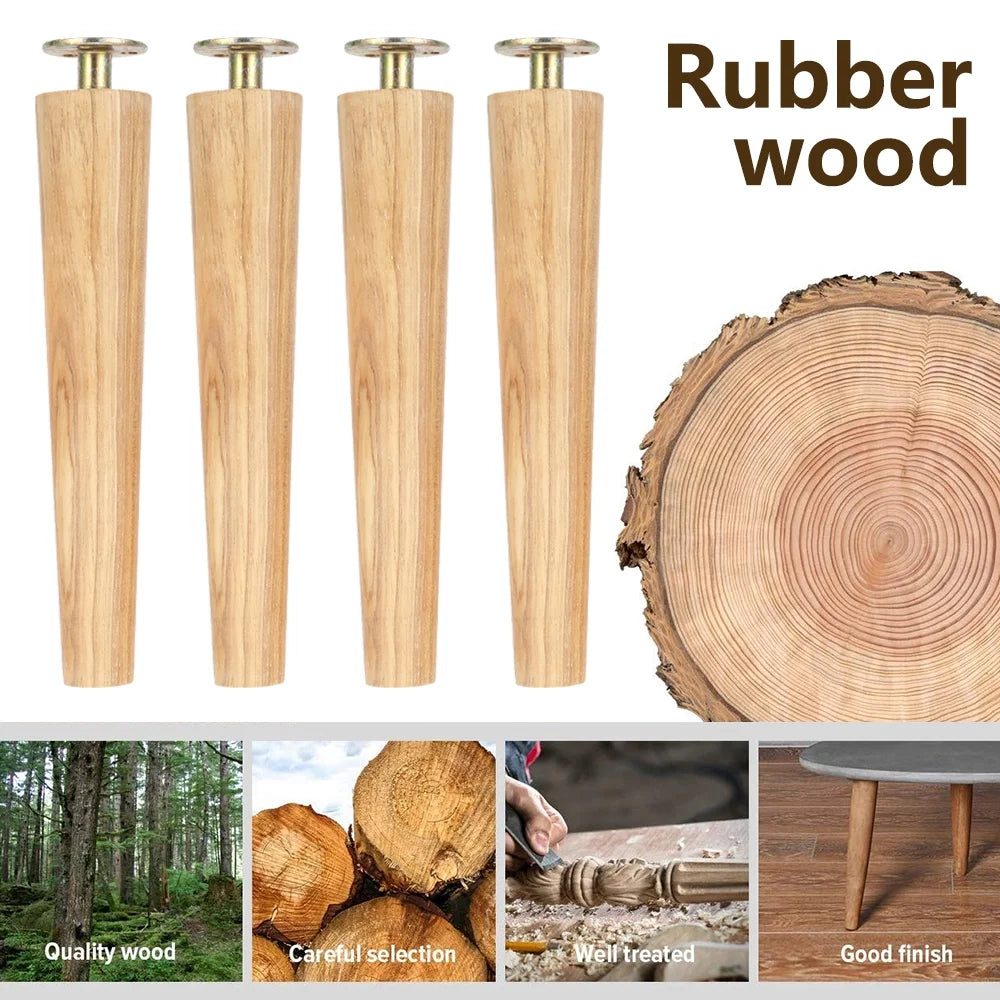 4/6/8 Inch Solid Wood Furniture Legs U554081