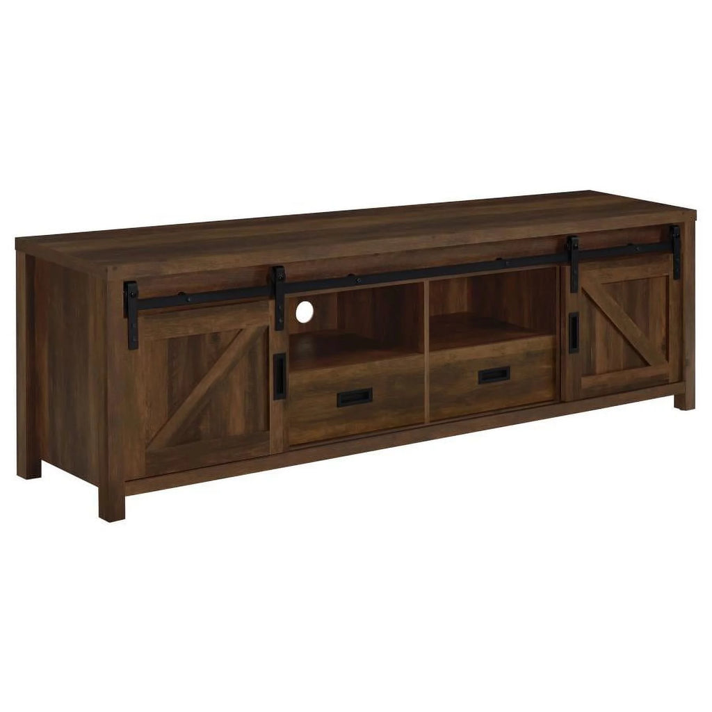 Rectangular TV Console with 2 Sliding Doors X723895