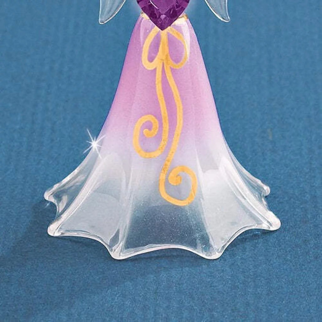 Lavender Angel Glass Figurine R67112