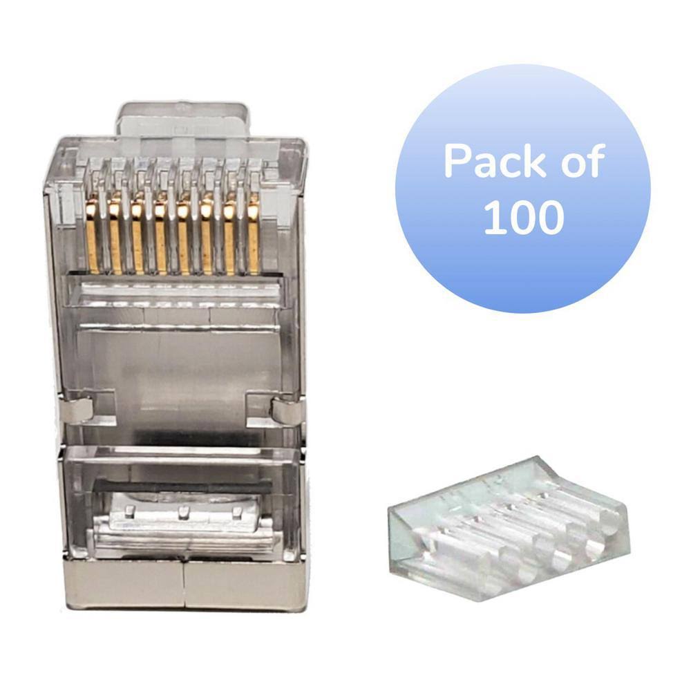 Cat6 Shielded Modular Plug 100 Pack F631455