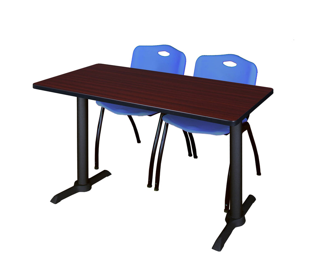 72x22 x 24x22 Training Table with 2 Stack Chairs K47121