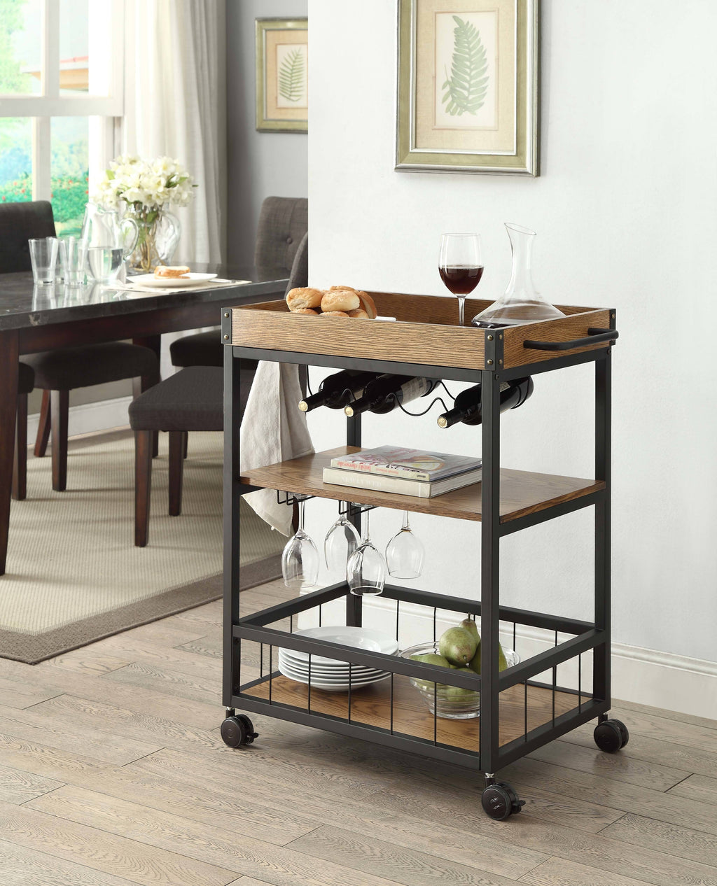 Black Kitchen Cart W27357