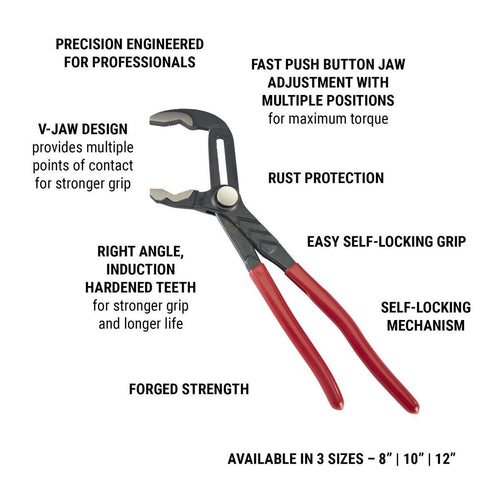 10 in. Fast Adjust Water Pump Pliers J48148