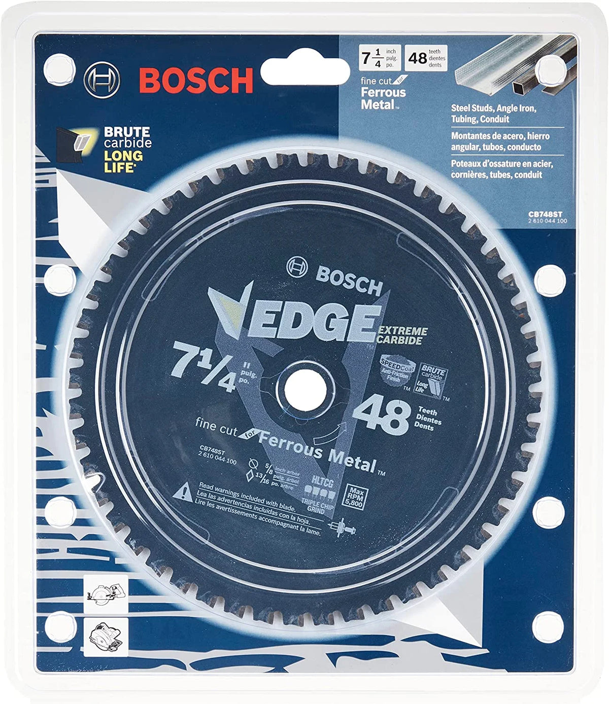 7-1/4 in. 48-Tooth Metal Cutting Circular Saw Blade V123