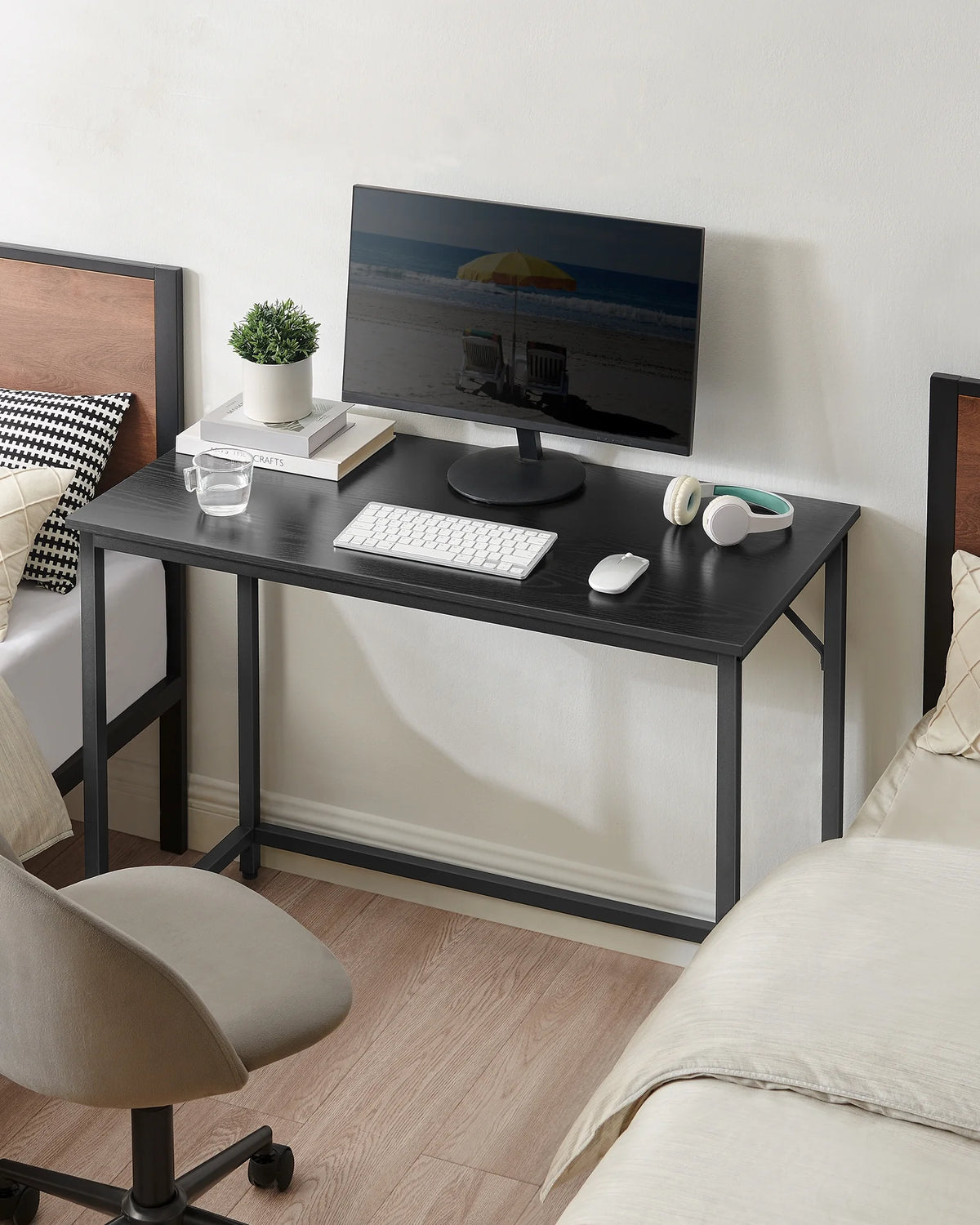 Rustic Brown Black Computer Desk P942231