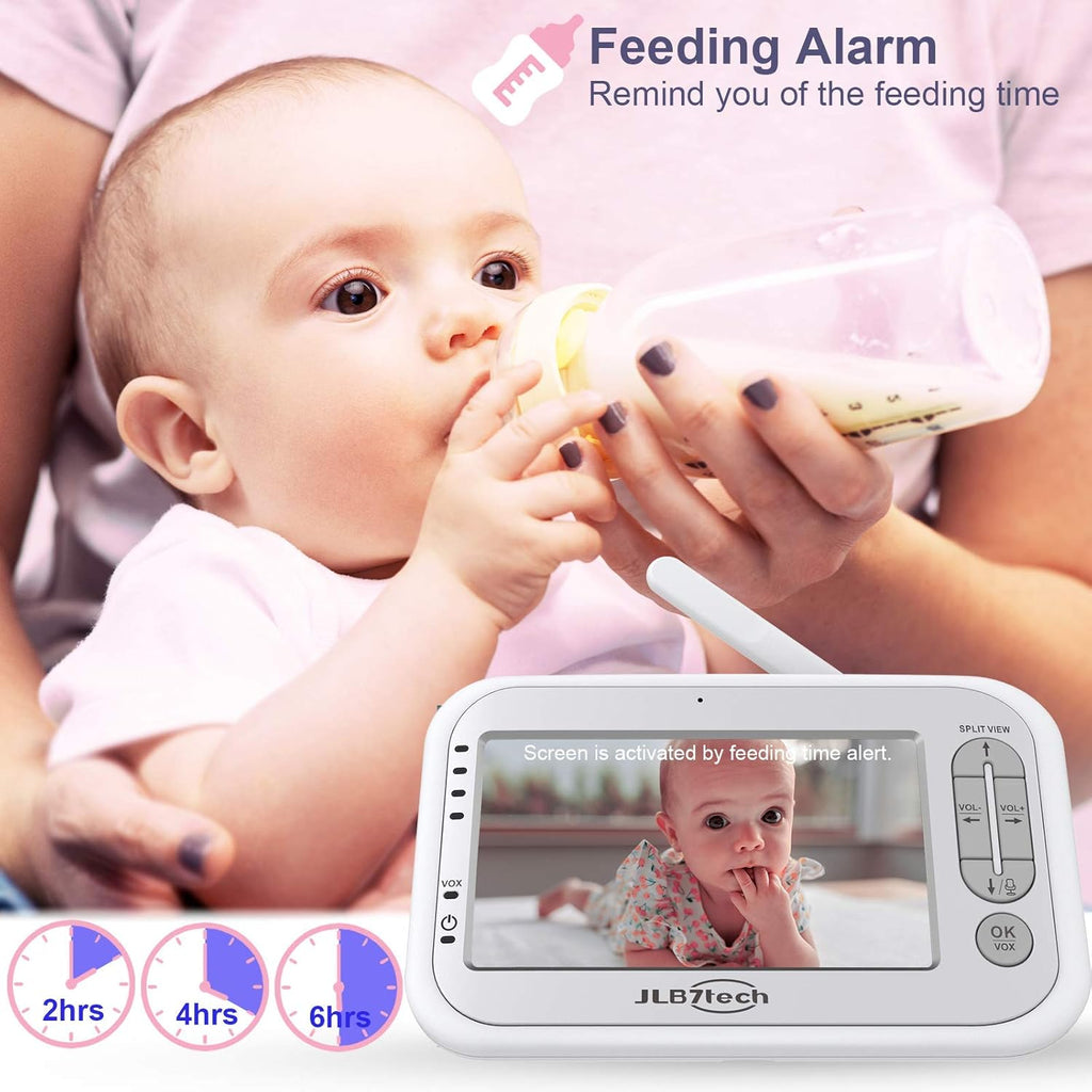 5 Split Screen Video Baby Monitor with 2 Cameras and Audio M344556